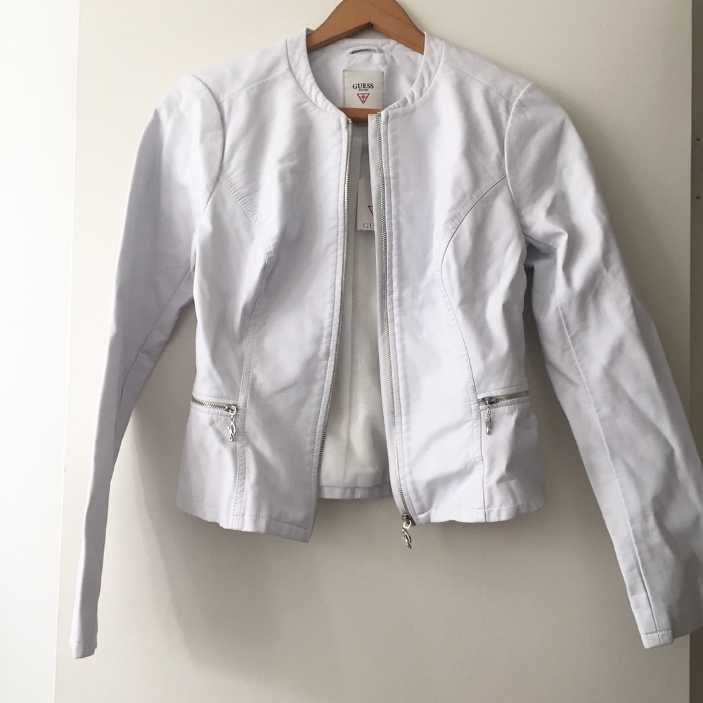 White Peplum Jacket